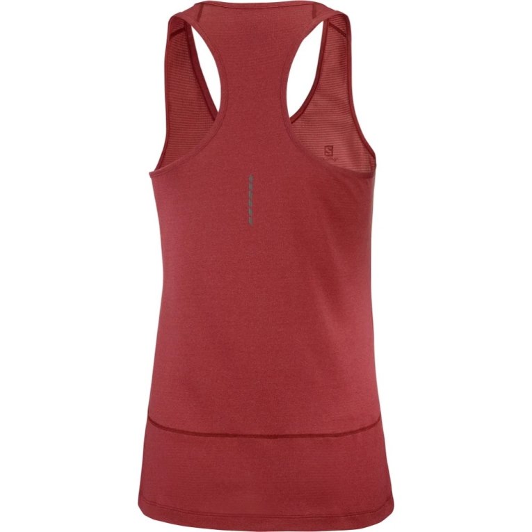 Tank Top Salomon Cross Run Estampados Mujer Rojos | MX YJMH508